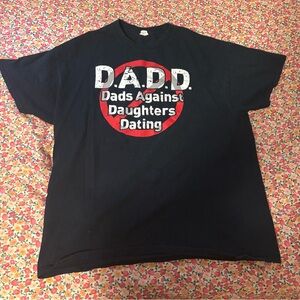 Black D.A.D.D. Kids Shirt - Dads Against Daughters Dating